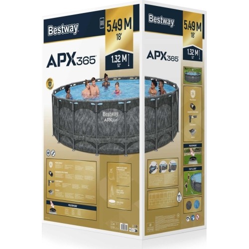 Basen stelażowy 18FT 549x132 cm APX 365 BESTWAY