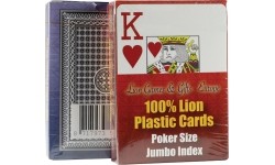 Karty do Pokera Lew Pojedyncze 100% Plastik, Poker