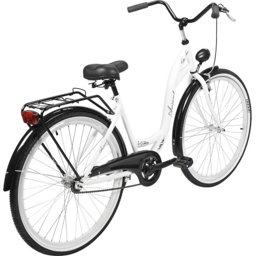 Dviratis AZIMUT City Lux 28" 2023 biało-czarny