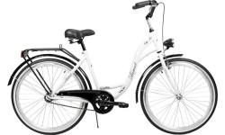 Dviratis AZIMUT City Lux 26" 2023 biało-czarny