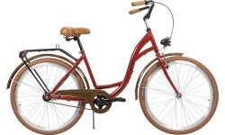 Dviratis AZIMUT City Lux 26" 2023 bordowo-brązowy