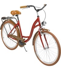 Dviratis AZIMUT City Lux 26" 2023 bordowo-brązowy