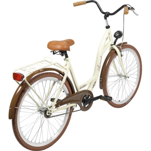 Rower AZIMUT City Lux 26" 2025 kremowo-brązowy