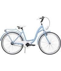 Rower AZIMUT City Lux 26" 2025 jasnoniebiesko-biały
