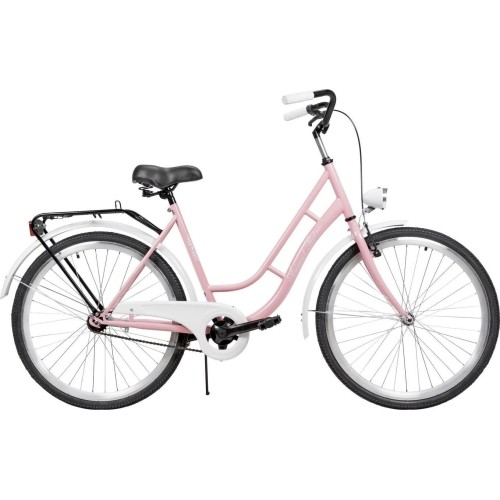 Dviratis AZIMUT Retro 26" 2023 jasnoróżowy