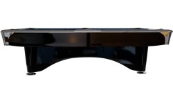 Stół bilardowy, Pool, Dynamic IV, czarny błyszczący, 9 stóp, Simonis 760 niebieskozielony