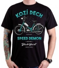 Koszulka BLACK HEART Kozi Oddech - Black