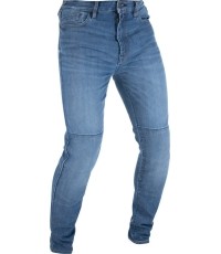Męskie jeansy motocyklowe Oxford Original Approved CE Slim Fit Rinsed Wash Mid Blue