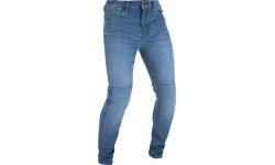 Męskie jeansy motocyklowe Oxford Original Approved CE Slim Fit Rinsed Wash Mid Blue