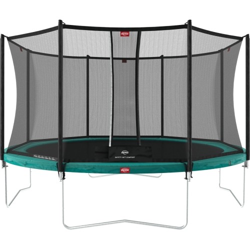 Trampolina ogorodowa BERG Favorit z siatką Comfort 380 - zielona