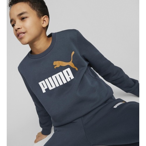 Bluza młodzieżowa Puma Ess + 2 Col Big Logo Navy 586986 16