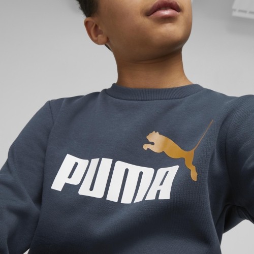 Bluza młodzieżowa Puma Ess + 2 Col Big Logo Navy 586986 16