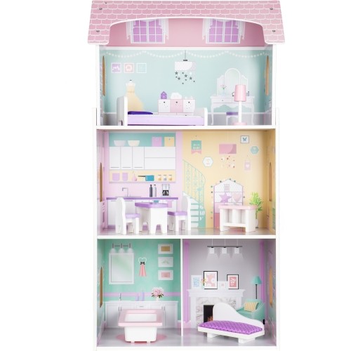 Drewniany domek dla lalek Ecotoys Blueberry Residence