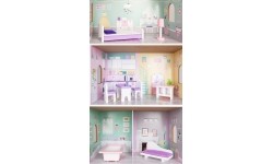 Drewniany domek dla lalek Ecotoys Blueberry Residence