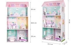 Drewniany domek dla lalek Ecotoys Blueberry Residence