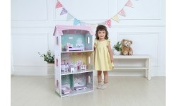 Drewniany domek dla lalek Ecotoys Blueberry Residence