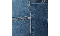Męskie jeansy motocyklowe Oxford Original Approved CE Slim Fit Rinsed Wash Mid Blue