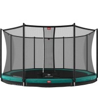 BERG Favorit InGround 380 Green + siatka zabezpieczająca Comfort