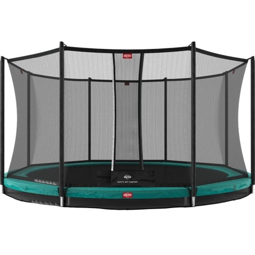 BERG Favorit InGround 380 Green + siatka zabezpieczająca Comfort