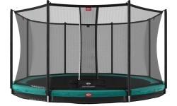 BERG Favorit InGround 380 Green + siatka zabezpieczająca Comfort