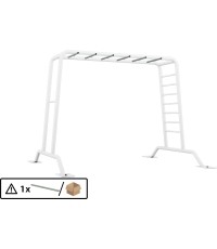 PlayBase Green - Monkey Bar, kwadratowy otwór na pokrętło huśtawki