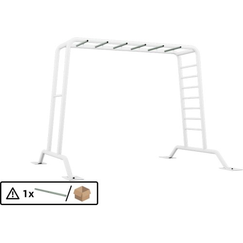 PlayBase Green - Monkey Bar, kwadratowy otwór na pokrętło huśtawki