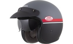 Kask motocyklowy Cassida Oxygen Jawa OHC 2.0 Matowy szary/czerwony/czarny/biały