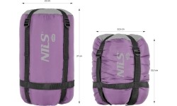 NC2008 SZARO-FIOLETOWY ŚPIWÓR ROZMIAR M NILS CAMP