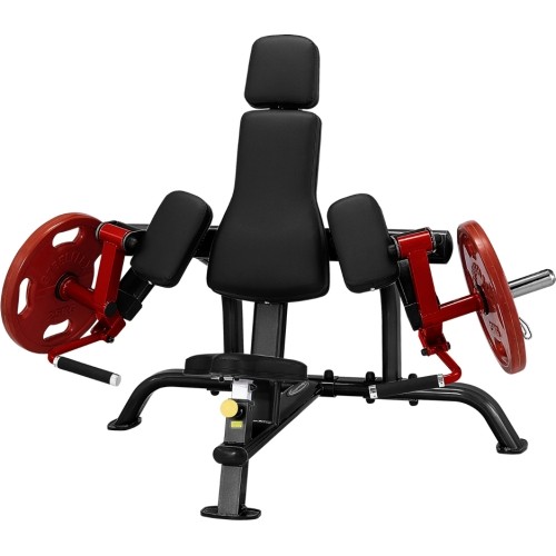 Steelflex PlateLoad Line PLBC PRO trener bicepsów - Czarny-Czerwony