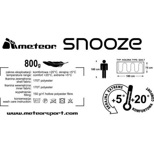 Śpiwór Meteor - Grey