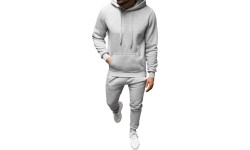 J.Style dres męski Fleece Grey 68C10381-2