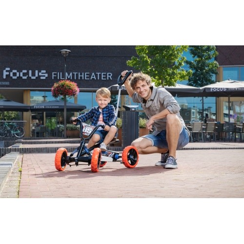 Gokart jeździk na pedały dla dzieci BERG Gokart Buzzy Nitro 2 w 1 - z uchwytem do pchania