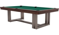 Stół bilardowy/jadalniany, Rasson Trillium, 8 ft., orzech, obrus standardowy żółto-zielony