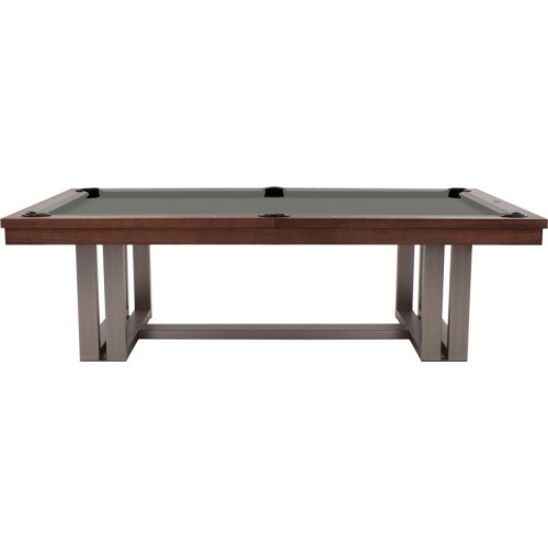 Stół bilardowy/jadalniany, Rasson Trillium, 8 ft., orzech, obrus standardowy żółto-zielony