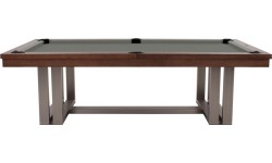 Stół bilardowy/jadalniany, Rasson Trillium, 8 ft., orzech, obrus standardowy żółto-zielony