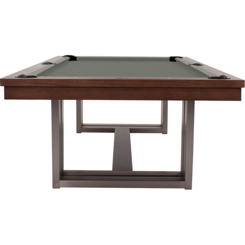 Stół bilardowy/jadalniany, Rasson Trillium, 8 ft., orzech, obrus standardowy żółto-zielony