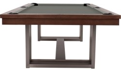 Stół bilardowy/jadalniany, Rasson Trillium, 8 ft., orzech, obrus standardowy żółto-zielony