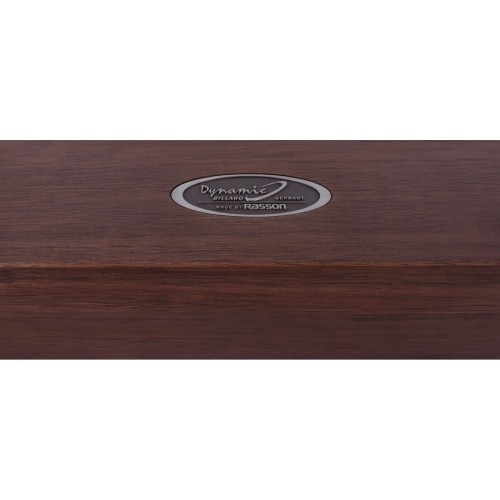 Stół bilardowy/jadalniany, Rasson Trillium, 8 ft., orzech, obrus standardowy żółto-zielony