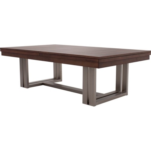 Stół bilardowy/jadalniany, Rasson Trillium, 8 ft., orzech, obrus standardowy żółto-zielony