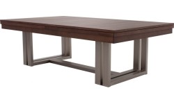 Stół bilardowy/jadalniany, Rasson Trillium, 8 ft., orzech, obrus standardowy żółto-zielony