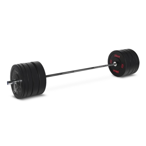Zestaw obciążeń bumper Pivot Fitness Pro Training czarny 170 kg