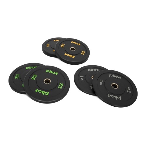 Zestaw obciążeń bumper Pivot Fitness Pro Training 60 kg