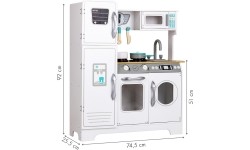 Drewniana kuchnia XXL z pralką Ecotoys