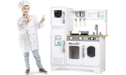 Drewniana kuchnia XXL z pralką Ecotoys