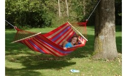 Hamak ogrodowy tkany Amazonas Aruba z materiału EllTex - Czerwony