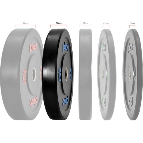Pivot Fitness Pro Training Bumper Plates zestaw obciążeń 20 kg