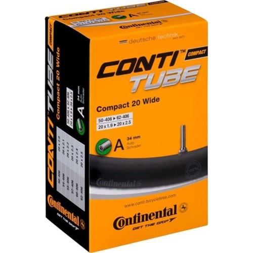 Dętka Continental COMPACT 20 Wide // 20" x 1.90 / 2.50" (50/62 - 406), AV 34 mm