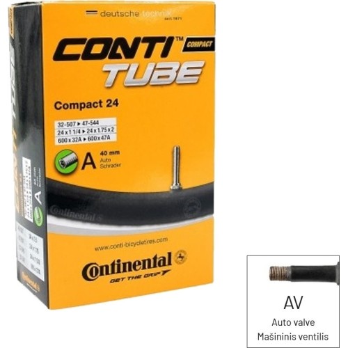 Dętka Continental COMPACT 24 Wide // 24" x 2.00/2.40" (50/60-507), AV 40 mm