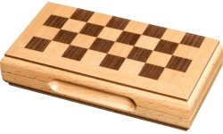 Szachy podróżne Philos, drewniane, magnetyczne, 17 x 8,5 cm