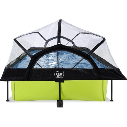 Basen EXIT Lime 300x200x65cm z zadaszeniem i pompą z filtrem - zielony